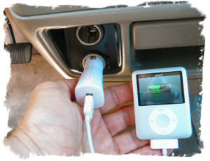 Charging iPod 4GB with 12V to USB Car charger